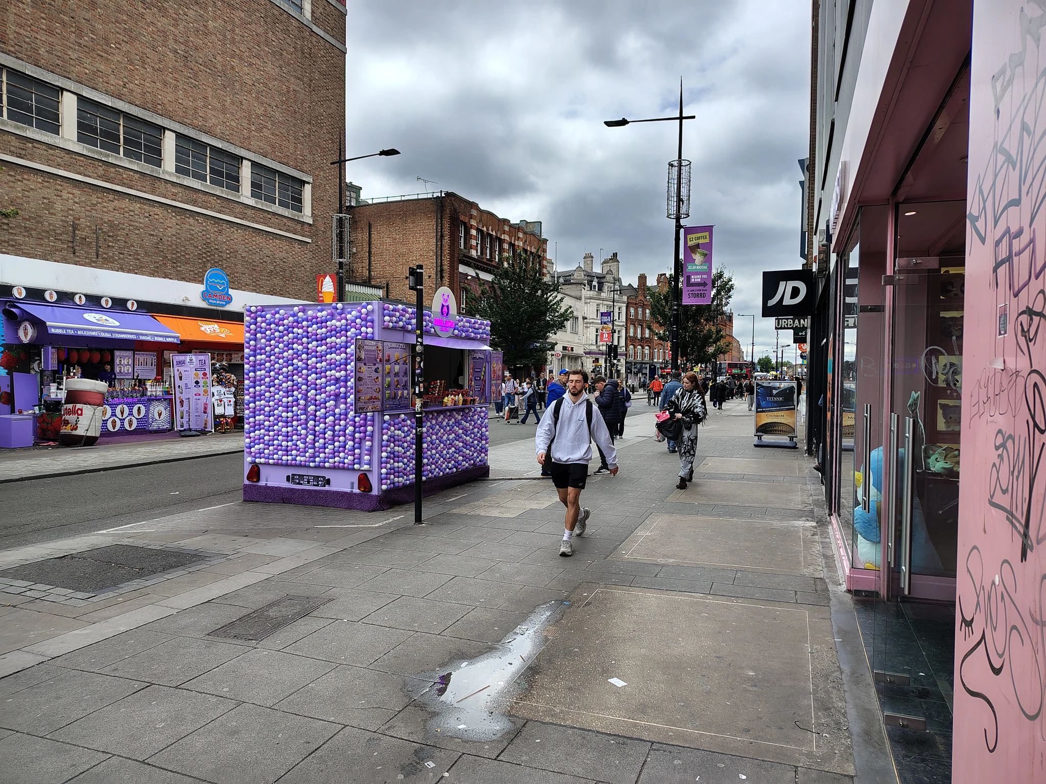 camden high street budka z lodami londyn