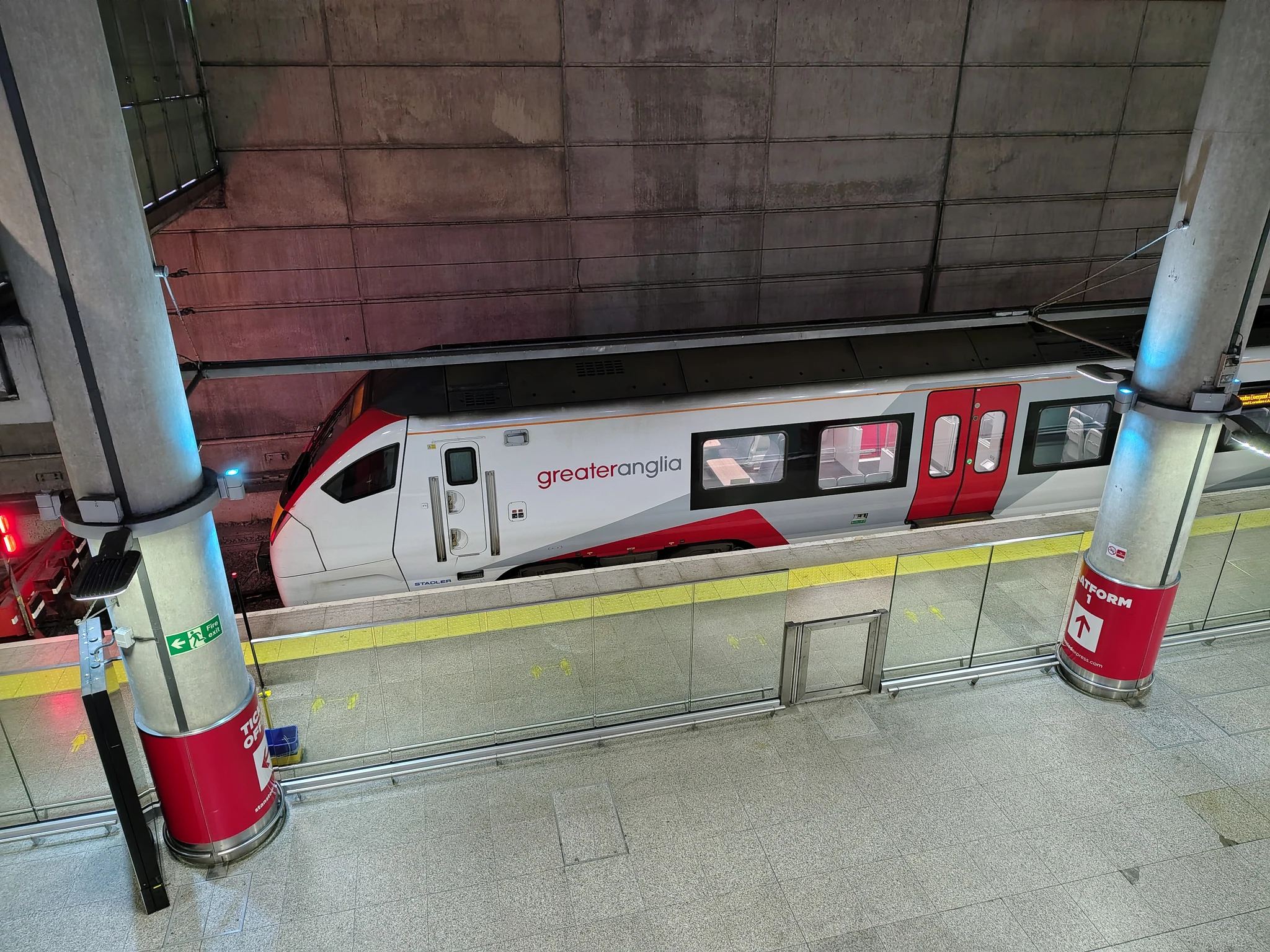 stansted airport greater anglia train